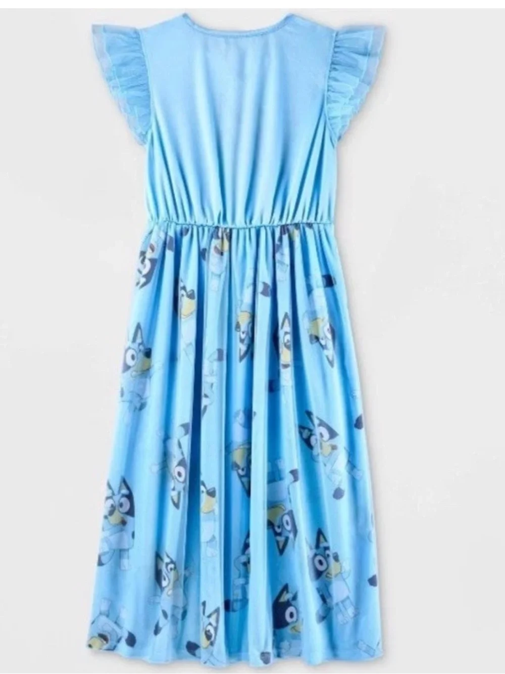 Girls Bluey Satin & Tulle Nightgown, Dress Up Gown XS (4/5)  NWOT